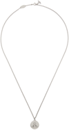 Vivienne Westwood Silver Janus Pendant Necklace In Platinum
