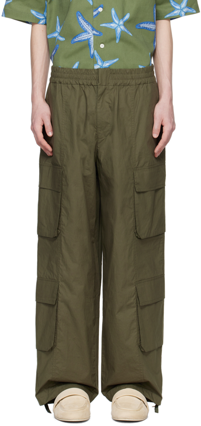 After Pray Khaki Utility Cargo Trousers