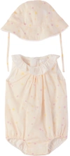 CHLOÉ BABY PINK ROMPER & HAT SET