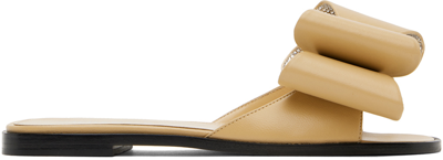 Mach & Mach Beige 'le Cadeau' Sandals In Nude