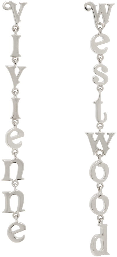 Vivienne Westwood Silver Raimunda Earrings In P019 Platinum