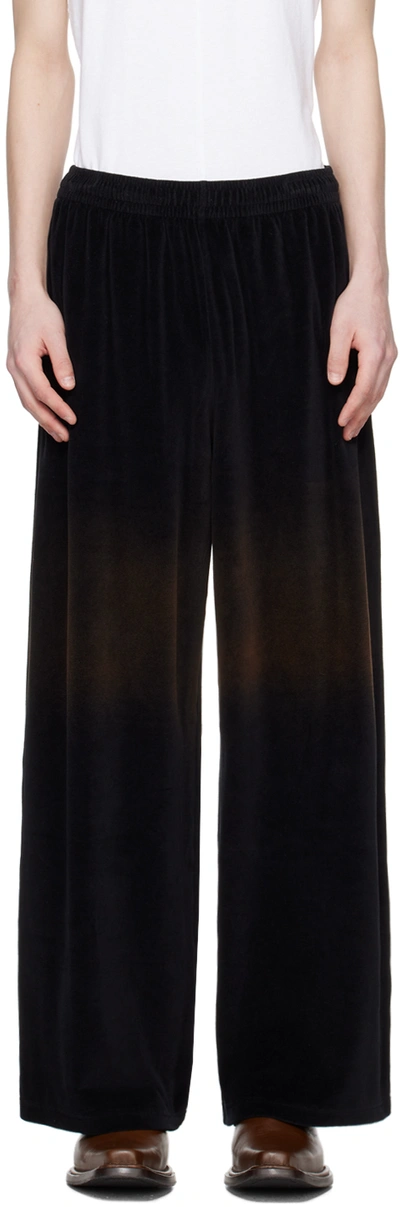 Acne Studios Black Embossed Trousers