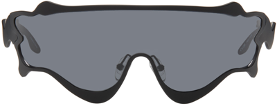 Henrik Vibskov Octane Shield-frame Sunglasses In 999, Black