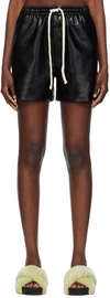 Nanushka Maurine Drawstring-waistband Shorts In Black/creme