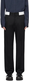 PALM ANGELS BLACK SARTORIAL TROUSERS