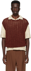 BONSAI BURGUNDY CREWNECK VEST