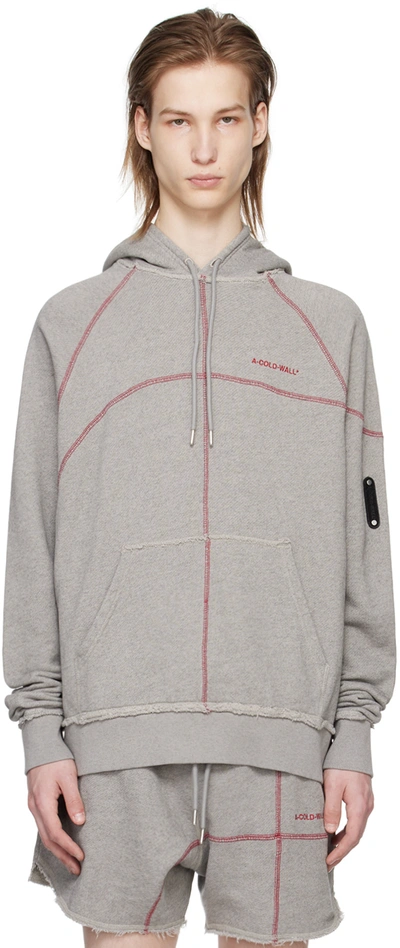 A-cold-wall* Intersect Hoodie In Cement
