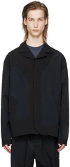 A-cold-wall* Dual-texture Long-sleeve Shirt In Black