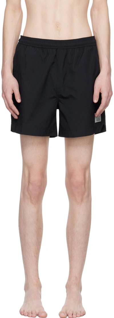 A-cold-wall* Logo-patch Swim Shorts In Black