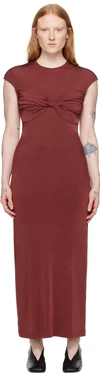 TOVE BURGUNDY MALI MAXI DRESS