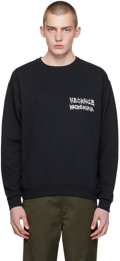 Wacko Maria Black Printed Sweatshirt