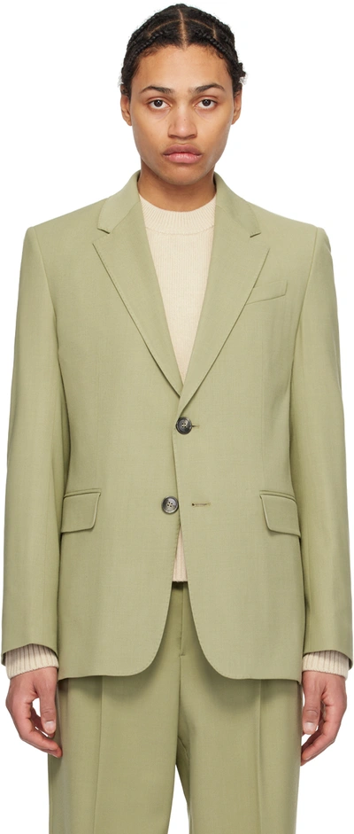 Ami Alexandre Mattiussi Khaki Two-button Blazer In Olive/351