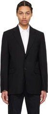 AMI ALEXANDRE MATTIUSSI BLACK TWO-BUTTON BLAZER