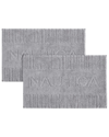 Nautica Logo Knit Bath Rug Set