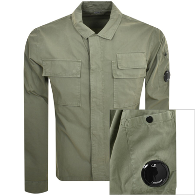C P Company Cp Company Gabardine Overshirt Green