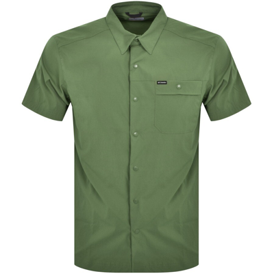 Columbia Landroamer Ripstop Short Sleeve Shirt Gre In Green