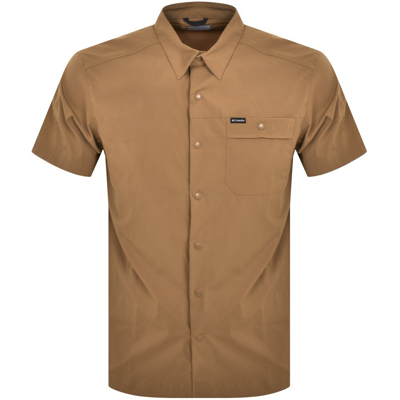 Columbia Landroamer Ripstop Short Sleeve Shirt Bro In Brown