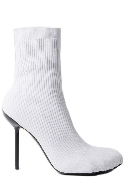 Balenciaga Anatomic 110mm Sock-style Boots In White