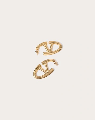 Valentino Garavani Vlogo The Bold Edition Metal Earrings Woman Gold Uni