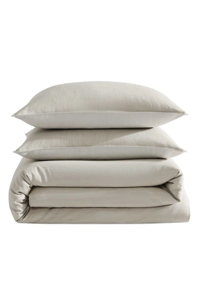 Calvin Klein Reversible Tencel® Lyocell Duvet Cover & Sham Set In Beige