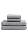 Calvin Klein Modern Cotton Melange Tencel Jersey 4-pc. Sheet Set, Queen In Blue