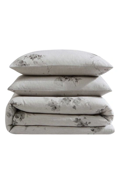 Calvin Klein Aquarelle Mélange Gauze Comforter & Shams Set In Beige/tan
