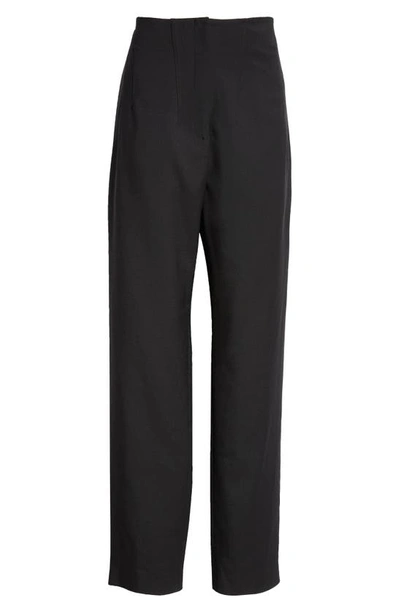 パンツ ALAIA BUCKLE STRETCH WOOL PANTS Alaïa Straight-Leg Wool-Blend Pants | Saks Fifth Avenue