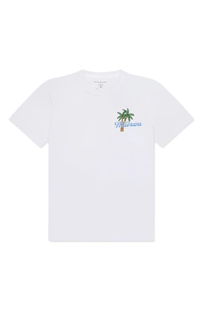 Mavrans Beverly Hills Organic Cotton Graphic T-shirt In White/ Pink
