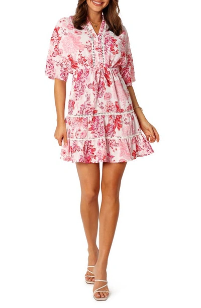 Petal And Pup Sienna Long Sleeve Women's Mini Dress In Pink