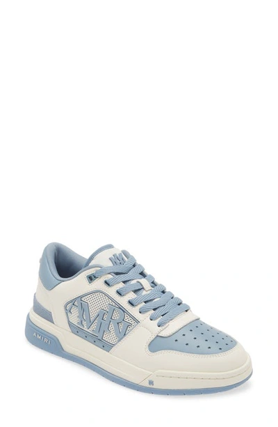 Amiri Classic Logo Low Top Sneaker In White Blue