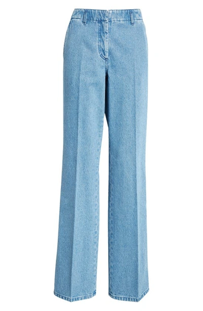 Dries Van Noten Parchias Tailored Flare Leg Jeans In Light Blue 514