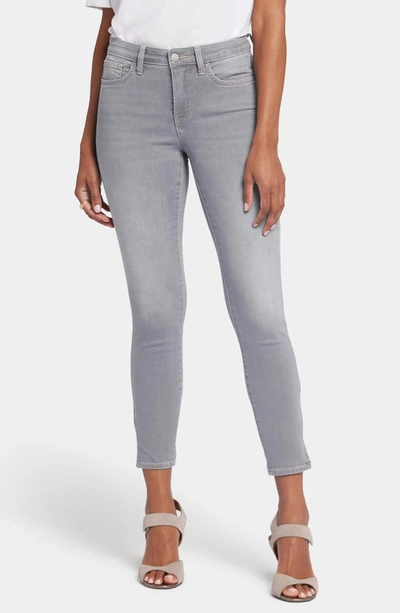 Nydj Ami Side Slit Ankle Skinny Jeans In Grey