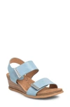 Söfft Verdi Ii Wedge Sandal In Teal