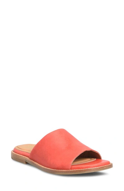 Söfft Noble Slide Sandal In Coral