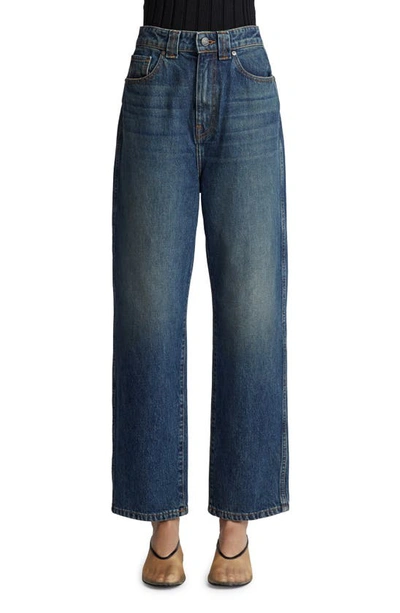 Khaite Shalbi High Waist Wide Leg Jeans In Stinson