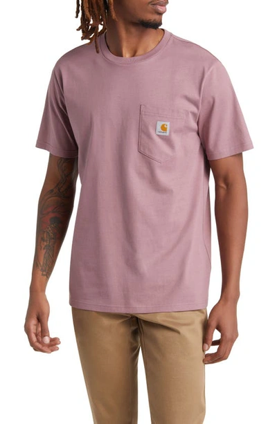CARHARTT CARHARTT WORK IN PROGRESS LOGO POCKET T-SHIRT