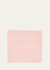 Simonnot Godard Men's Mineral Cotton Pocket Square In Pink