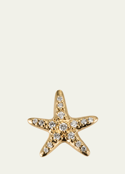 Sydney Evan 14k Yellow Gold Starfish Stud Earring, Single In Yg