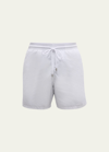 Vilebrequin Men's Solid Swim Shorts In White