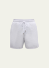 Vilebrequin Moorea Swim Shorts With Elastic Waistband In White
