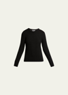 Co Fitted Cashmere Sweater In Black
