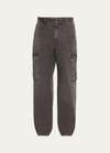 GIVENCHY MEN'S FADED CANVAS CARGO PANTS