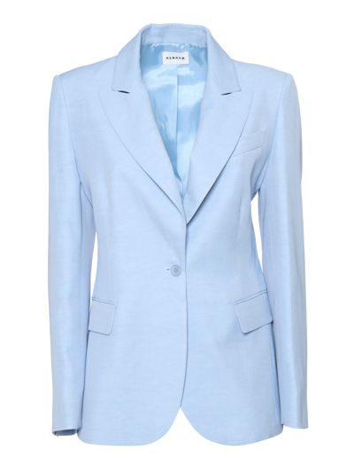 P.a.r.o.s.h Womens Single-breasted Blazer In Light Blue