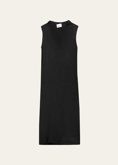 Lisa Marie Fernandez + Net Sustain Column Hooded Linen-blend Gauze Maxi Dress In Bsg