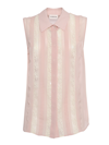 P.a.r.o.s.h Lace-panelling Sleveless Blouse In Pink