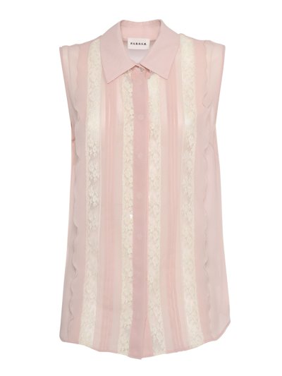 P.a.r.o.s.h Ruffled Blouse In Pastel