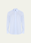 Bergdorf Goodman Men's Cotton Gingham Check Sport Shirt In 1 Blue Wht
