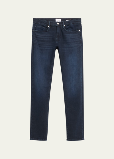 Frame Men's L'homme Super Stretch Slim-fit Denim Jeans In Onyx Indigo