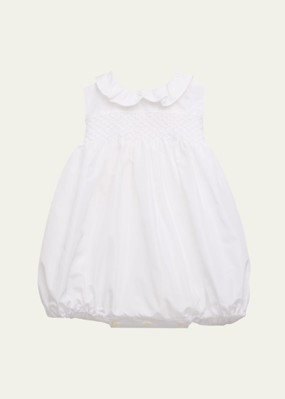 Mariella Ferrari Kids' Girl's Smocked Linen Dress In 062 And 063
