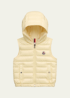 MONCLER BOY'S COURONNE HOODED PUFFER VEST